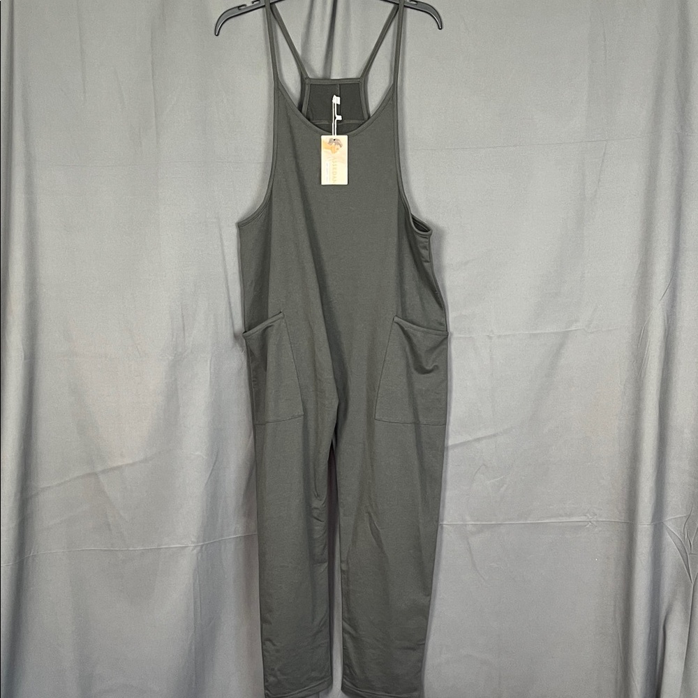 Elegant Charcoal Jumpsuit